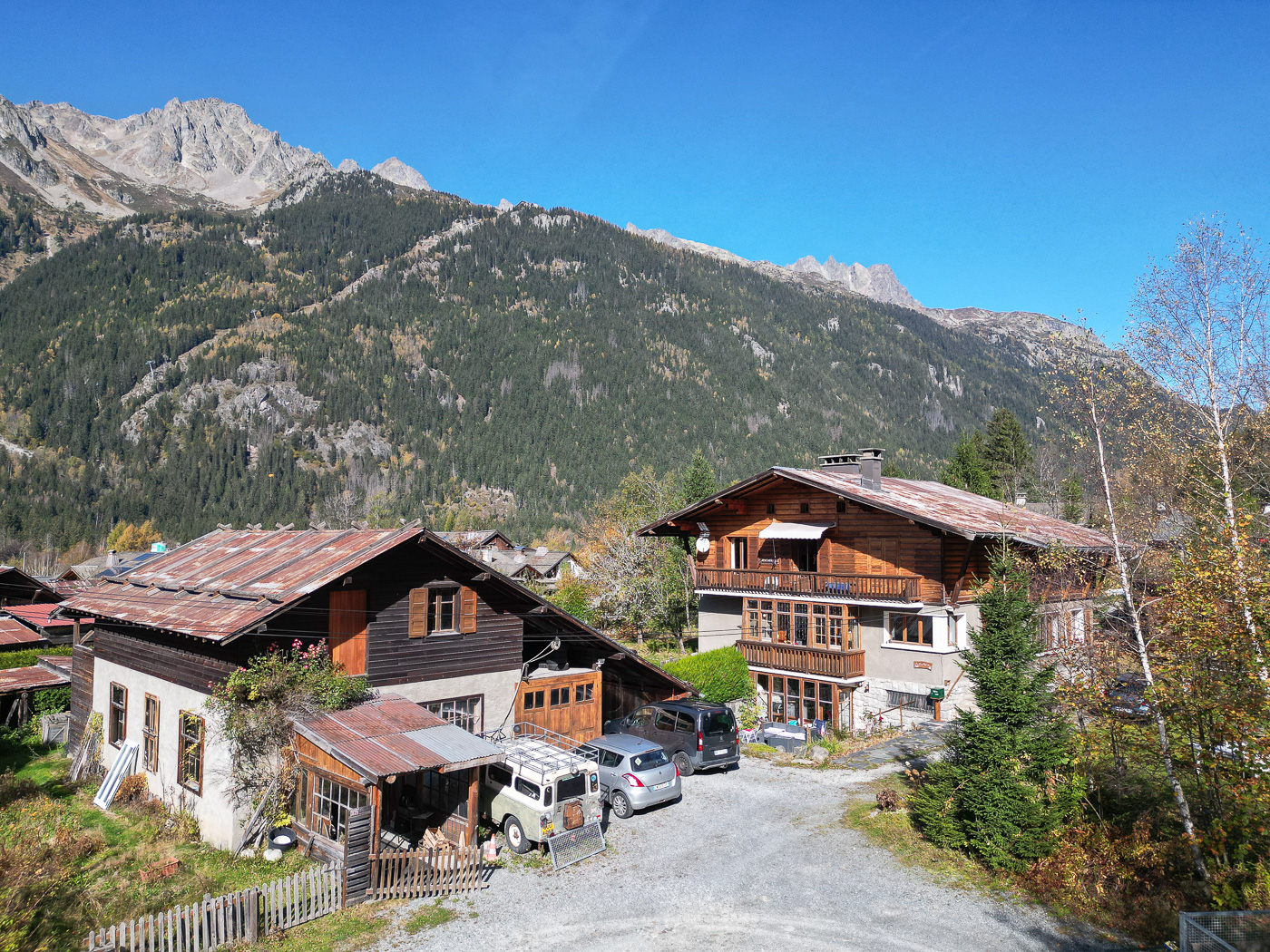 Deux constructions à vendre Les Bois à Chamonix